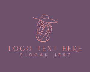 Womens Fashion - Women Fashion Hat logo design