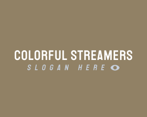 Simple Modern Streamer logo design