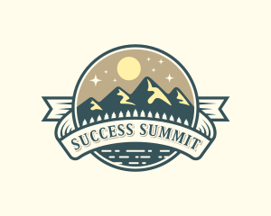 Mountain Summit Hiking logo design