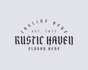 Simple Gothic Business logo design