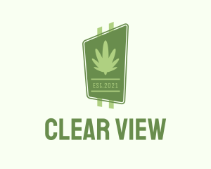 Cannabis Leaf Signage  Logo