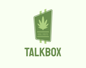 Cannabis Leaf Signage  Logo