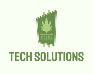 Cannabis Leaf Signage  Logo