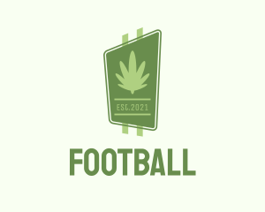 Cannabis Leaf Signage  Logo