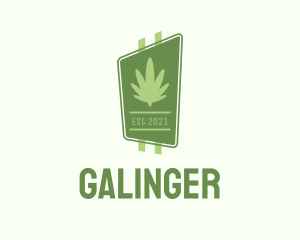 Dispensary - Cannabis Leaf Signage logo design