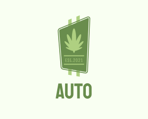 Signage - Cannabis Leaf Signage logo design