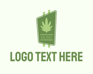 Cannabis Leaf Signage  Logo