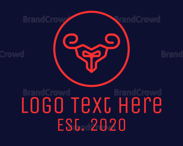 Red Evil Goat Logo