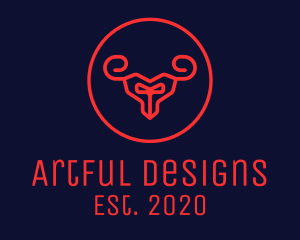 Red Evil Goat logo design