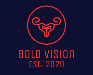 Red Evil Goat logo design