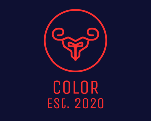 Red Evil Goat logo design