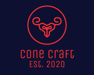 Red Evil Goat logo design