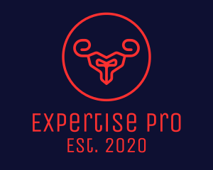 Red Evil Goat logo design