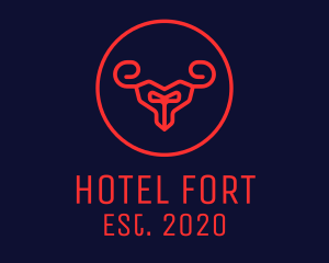 Red Evil Goat logo design