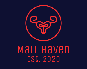 Red Evil Goat logo design