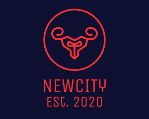 Red Evil Goat logo design