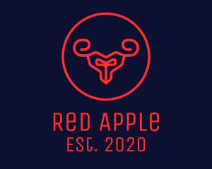 Red - Red Evil Goat logo design