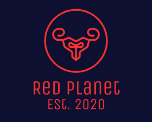 Red Evil Goat logo design