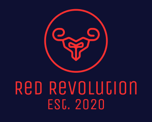 Red Evil Goat logo design