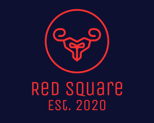 Red Evil Goat logo design