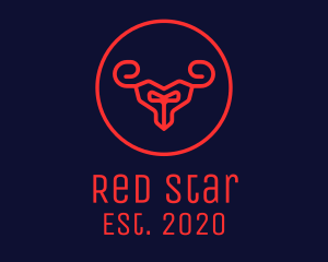 Red Evil Goat logo design