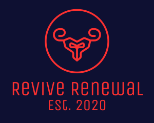 Red Evil Goat logo design