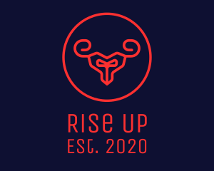 Red Evil Goat logo design