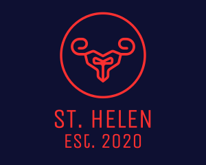 Red Evil Goat logo design