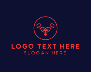 Red Evil Goat logo design