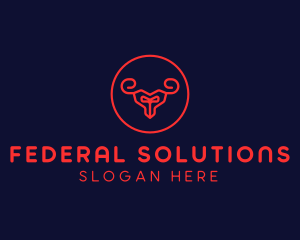 Red Evil Goat logo design