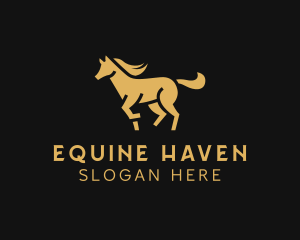 Stable - Elegant Horse Stallion logo design