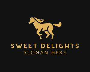 Elegant Horse Stallion logo design