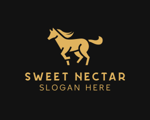 Elegant Horse Stallion logo design