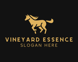 Elegant Horse Stallion logo design