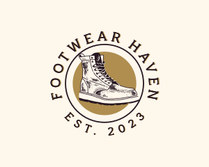 Boots Footwear Shoe logo design