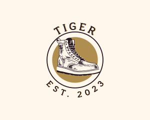 Leather Shoes - Boots Footwear Shoe logo design