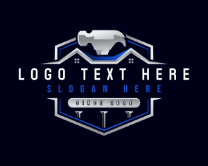 Builder - Roof Hammer Carpentry logo design