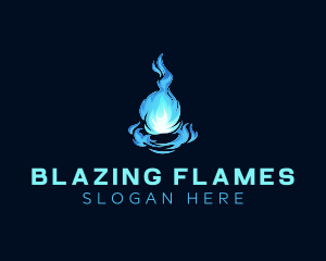 Blazing Fire Ball logo design