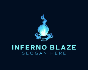 Blazing Fire Ball logo design