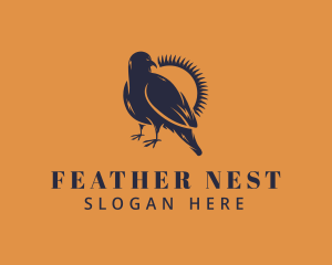 Bird Feathers Wildlife logo design