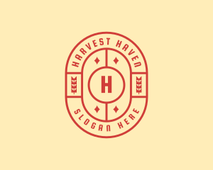 Wheat Farm Agriculture logo design