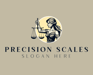 Scales - Female Justice Scales logo design