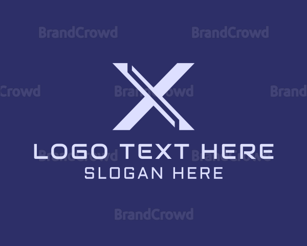 Startup Tech Letter X Business Logo