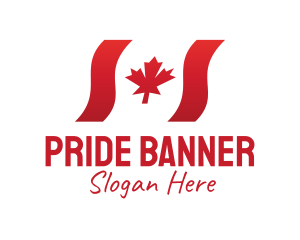 Wavy Canada Flag  logo design