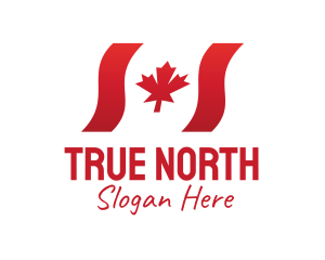 Wavy Canada Flag  logo design
