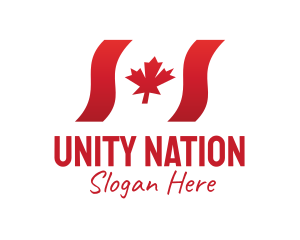 Wavy Canada Flag  logo design