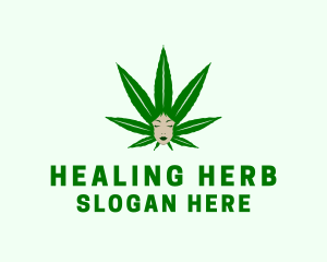 Medicinal Female Marijuana logo design