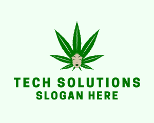 Hemp - Medicinal Female Marijuana logo design
