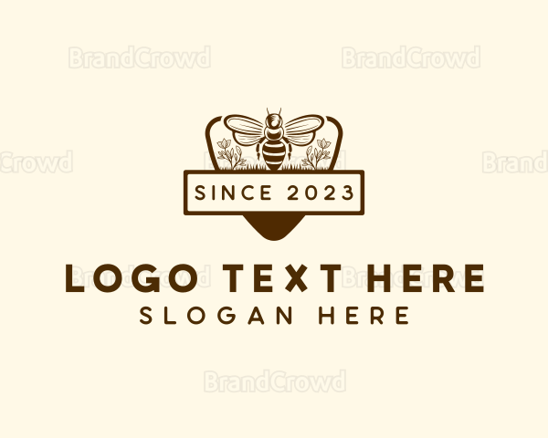 Bee Floral Beekeeper Logo