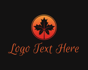 Health - Elegant Maple Leaf logo design